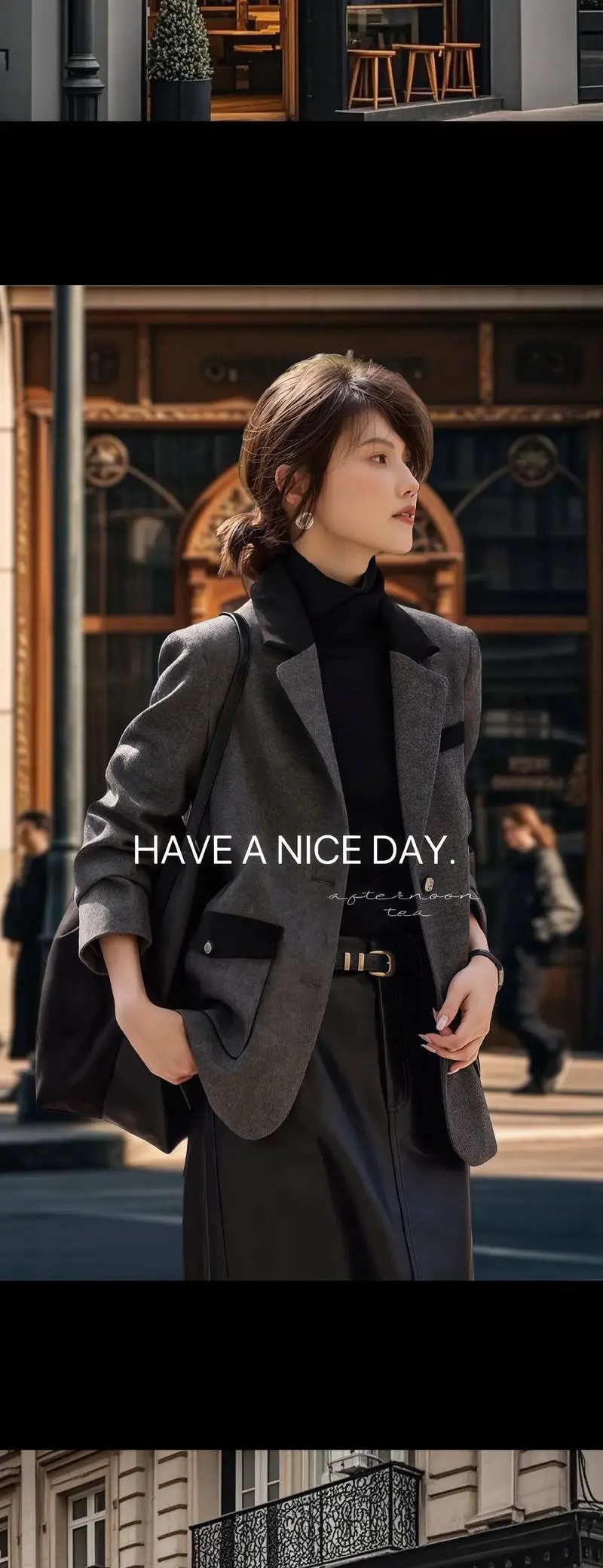 羊毛呢西服外套怎么搭配图片