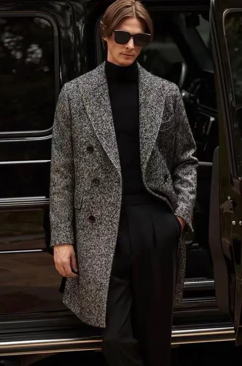 男大衣配什么鞋子好看