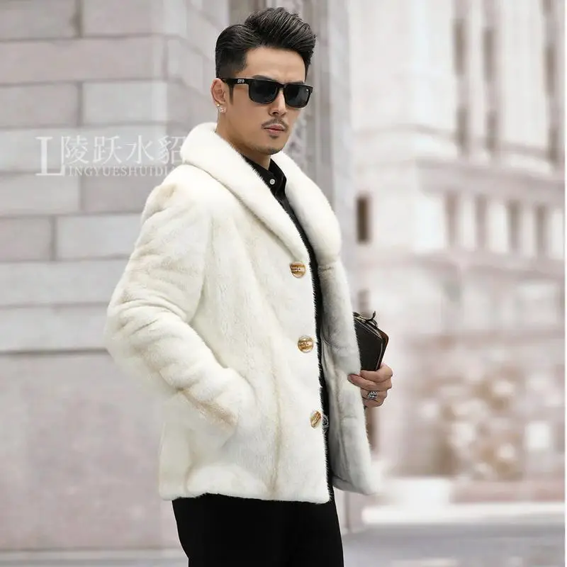 男士短款貂皮外套怎么搭配图片2015