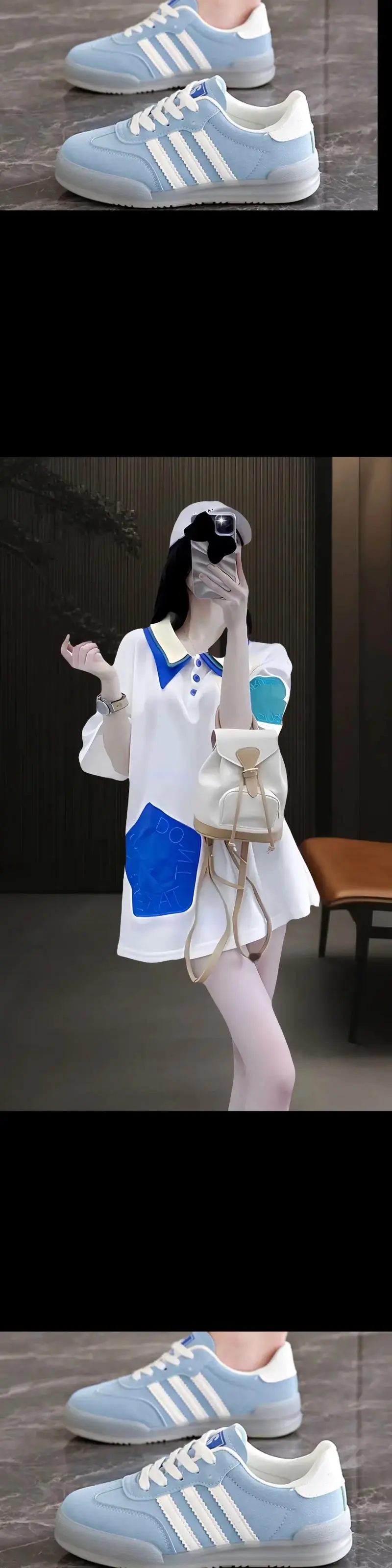 长款t恤怎么搭配装饰