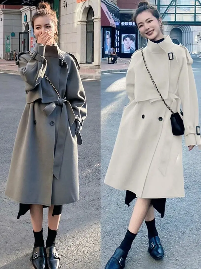 半长款外套怎么搭配什么裤子