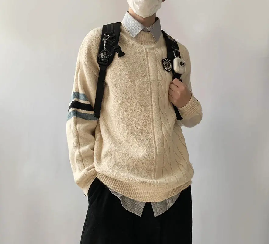 男士毛衣配衬衫的怎么搭配