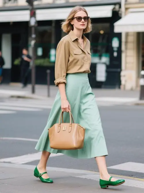 卡其绿怎么搭配