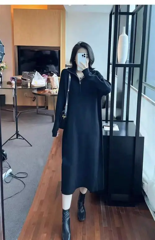 针织长裙怎么搭配鞋子