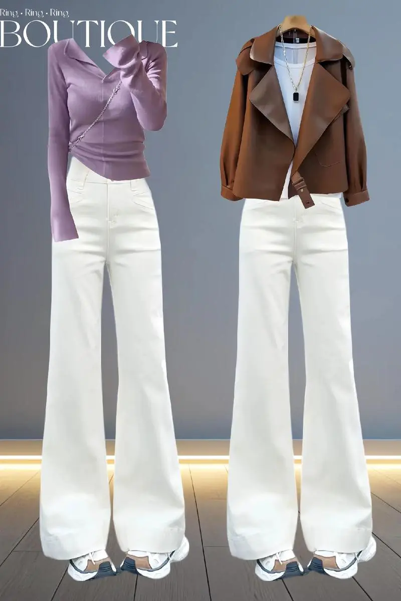 米白色裤子配什么衣服