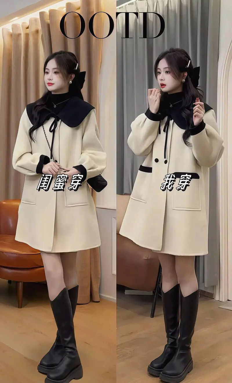 娃娃服外套怎么搭配