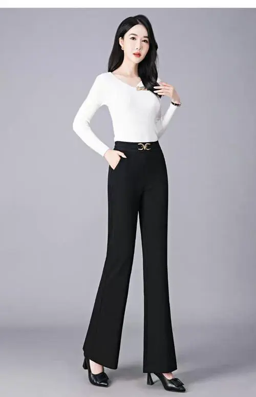 大喇叭裤女怎么搭配