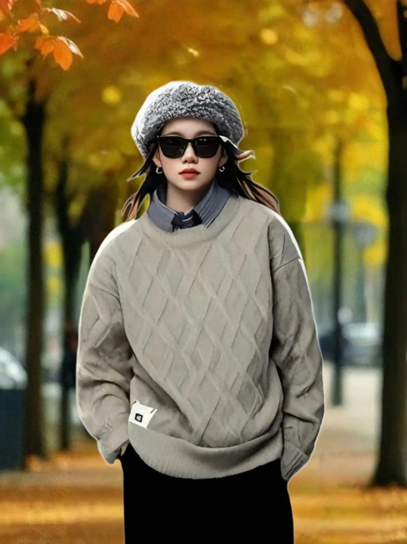 套头毛衣衬衫外套怎么搭配什么裤子