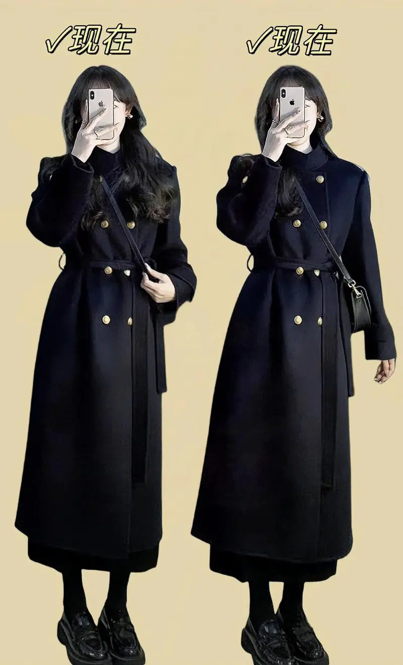 黑色大衣搭配怎么好看图片大全