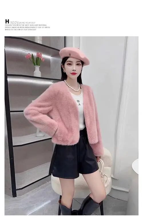 皮草短外套怎么搭配图片