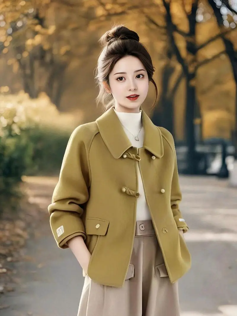 呢子短外套怎么搭配