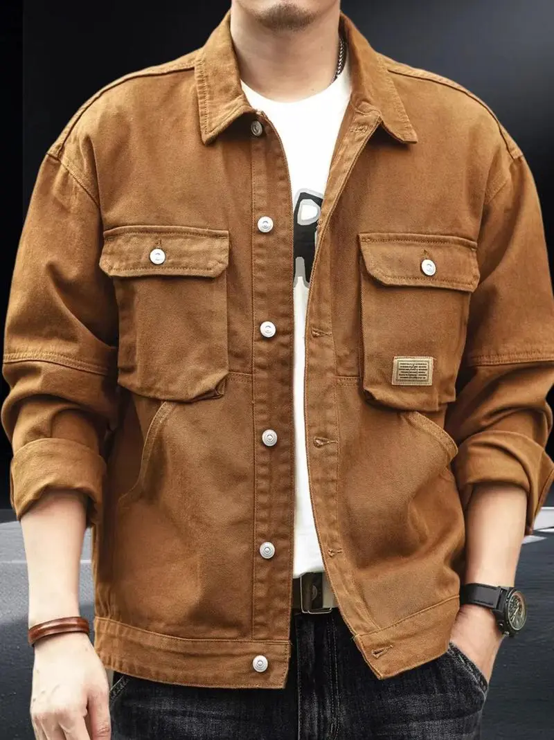 男士圆领牛仔外套怎么搭配什么裤子好看图片欣赏