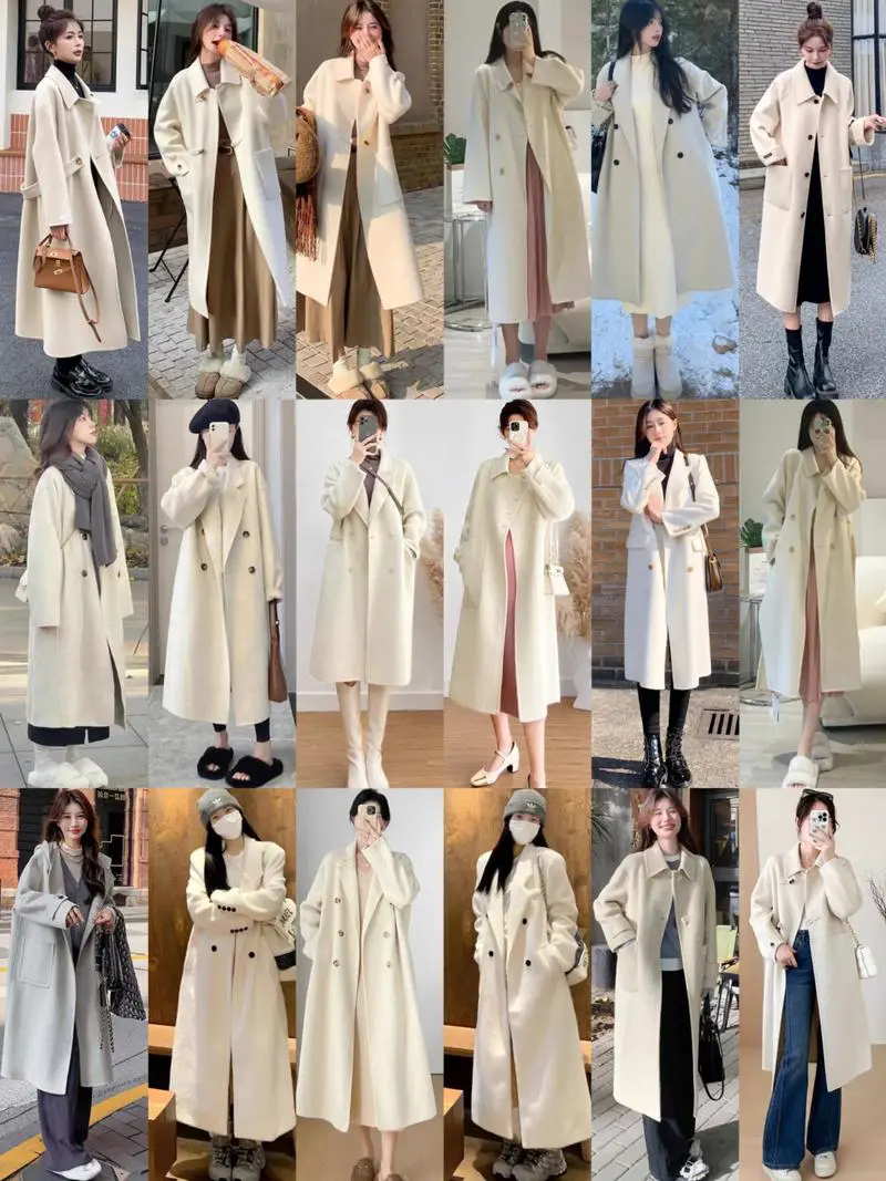 冬天风衣怎么搭配图片