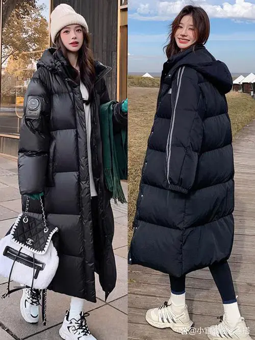 长中黑羽绒服怎么搭配什么裤子