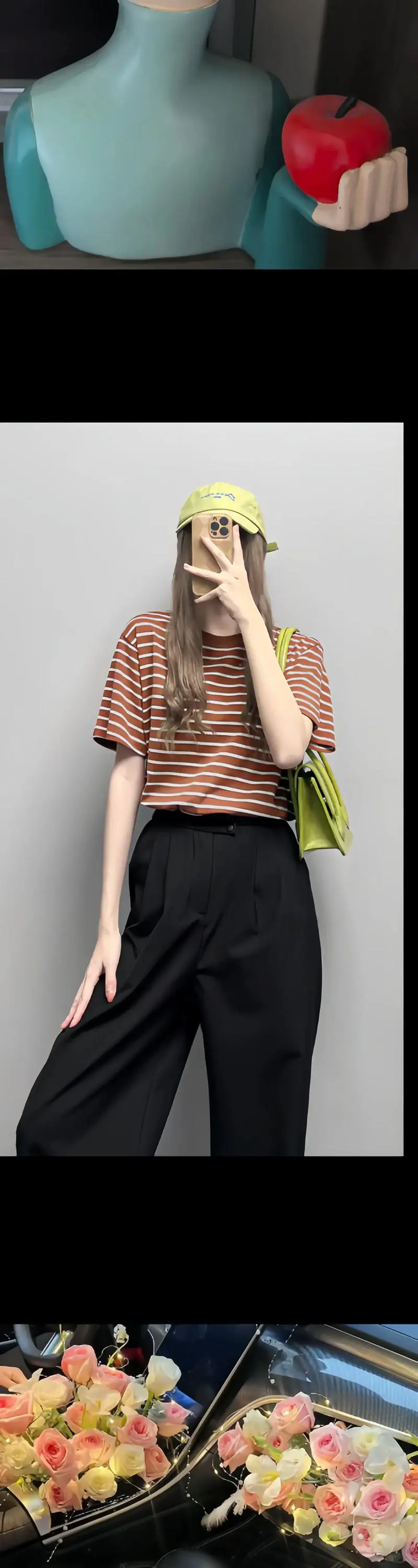 竖条纹短裤怎么搭配上衣好看吗