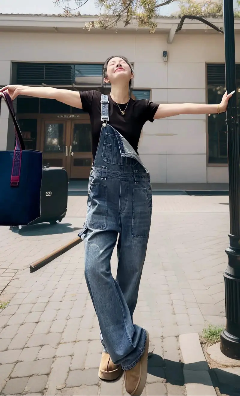 长款背带裤裙怎么搭配什么外套好看吗