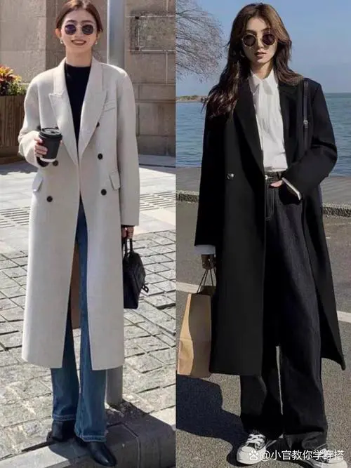 穿大衣怎么搭配鞋子图片大全