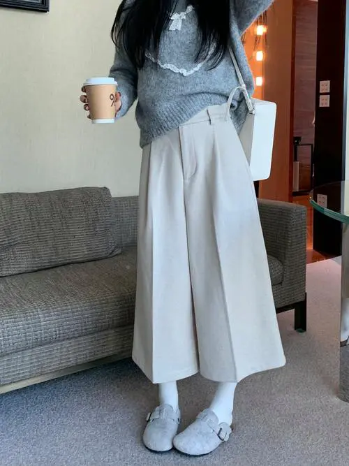 七分针织裤怎么搭配图片欣赏