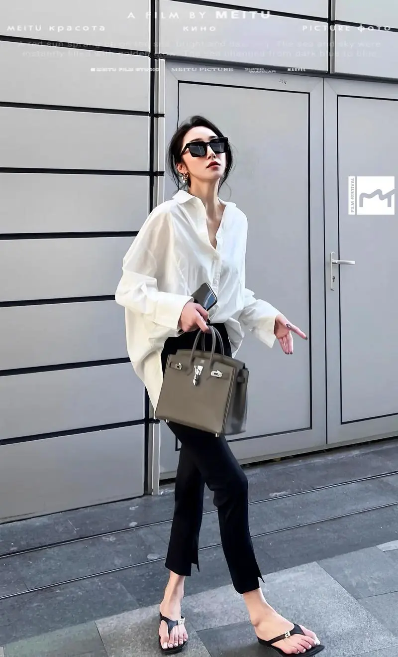 衬衣中款怎么搭配