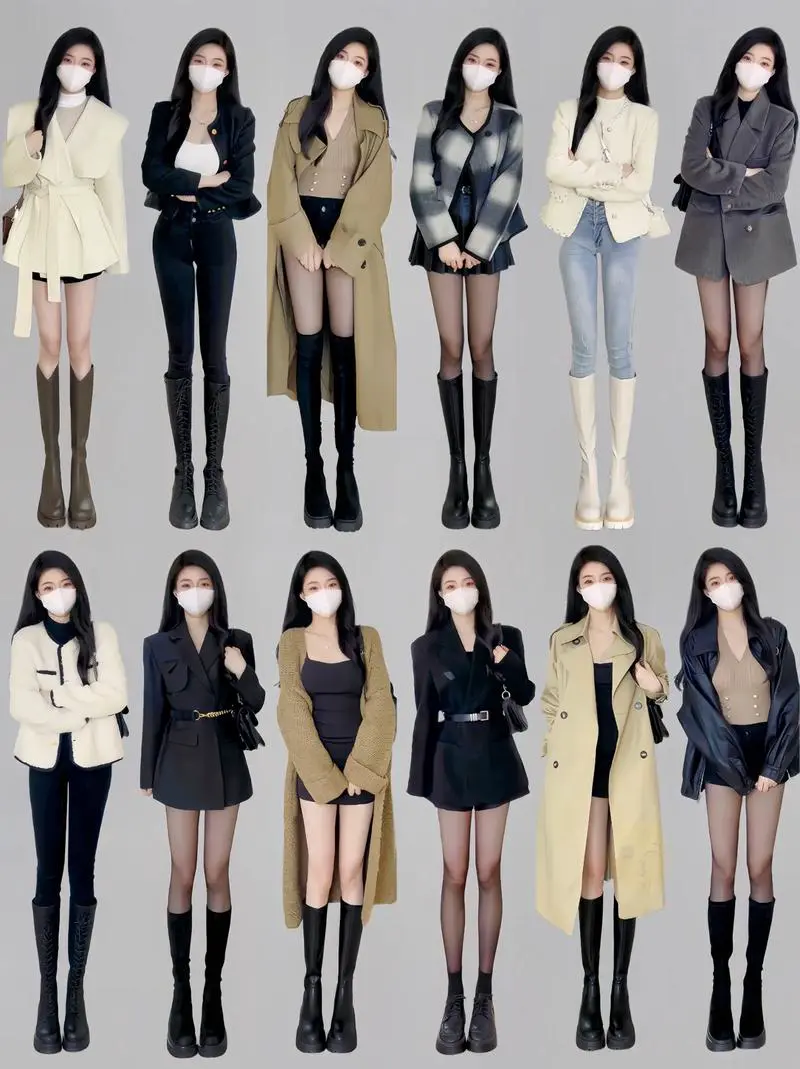 长筒靴矮个子怎么搭配图片