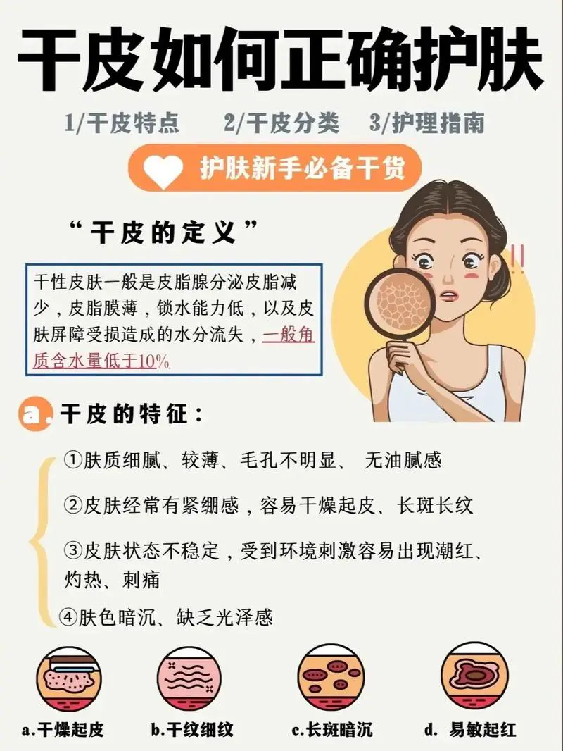 皮肤干怎么搭配护肤品