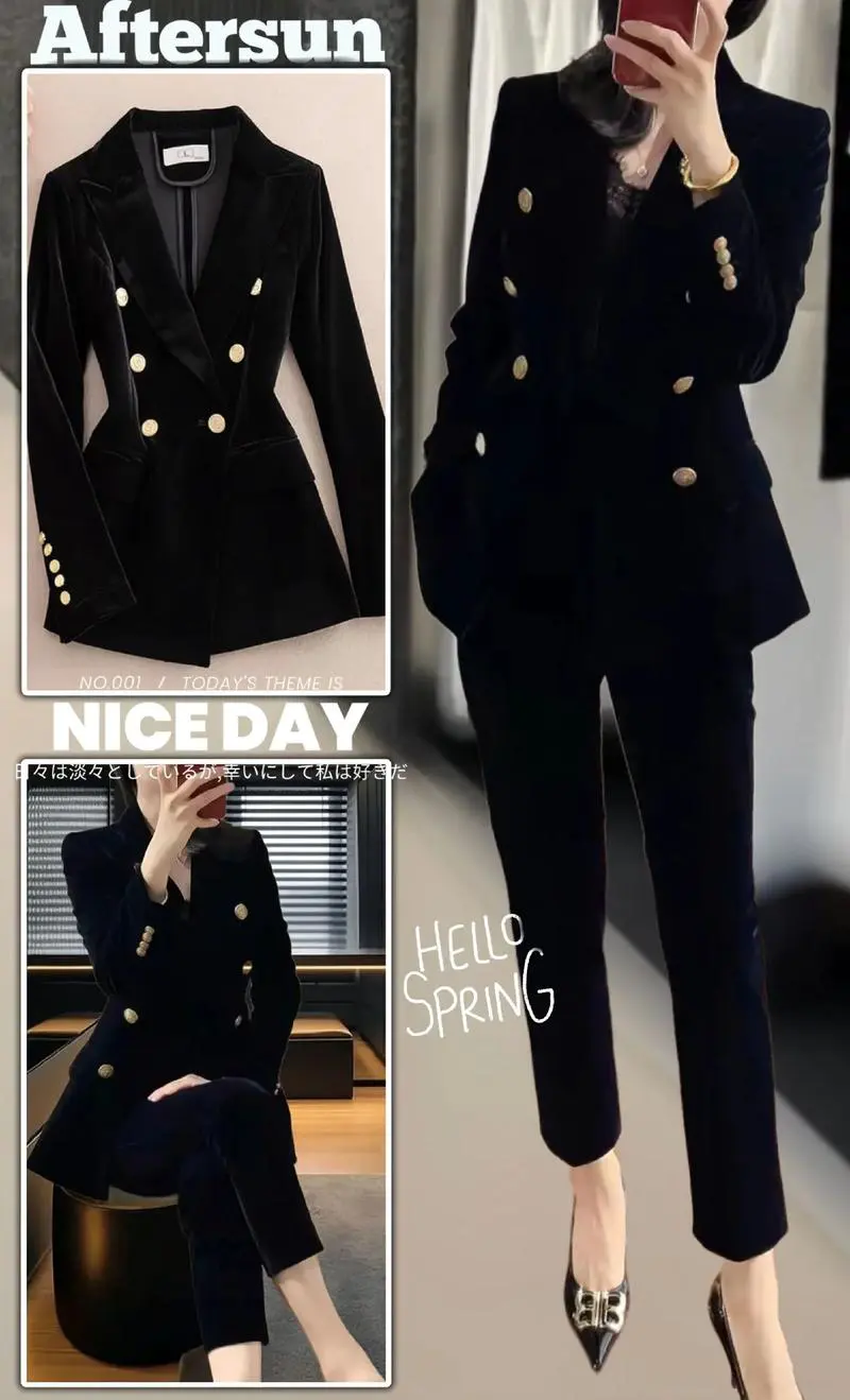 丝绒西服可以怎么搭配