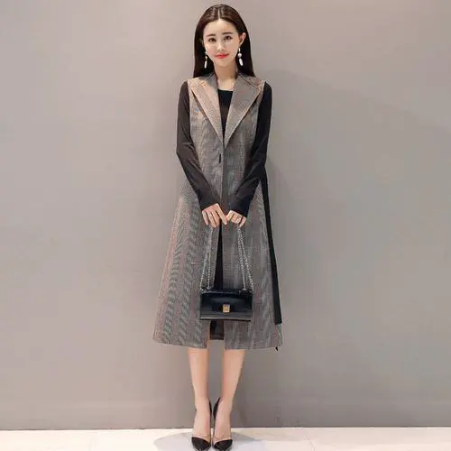 长款马甲风衣怎么搭配什么裤子