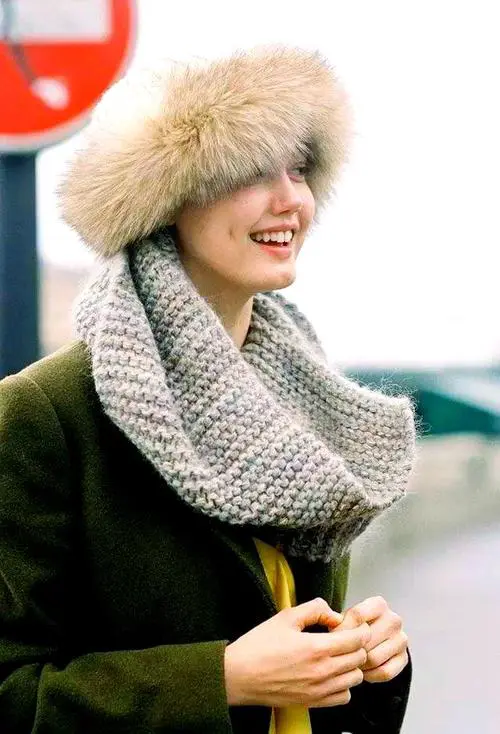 带帽围巾怎么搭配