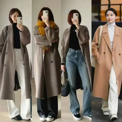 直筒毛呢大衣怎么搭配