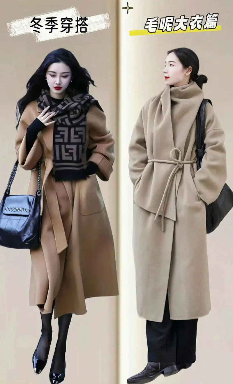 冬季薄款风衣怎么搭配图片