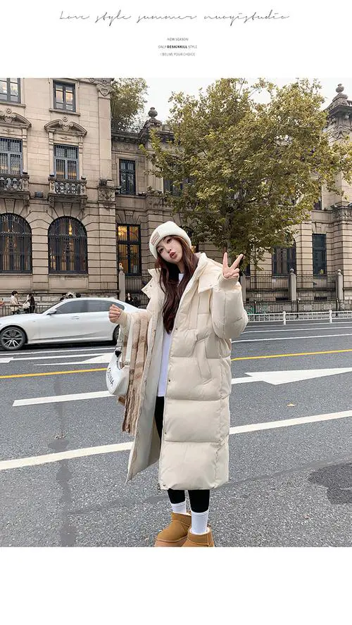 冬季长款棉袄怎么搭配图片欣赏