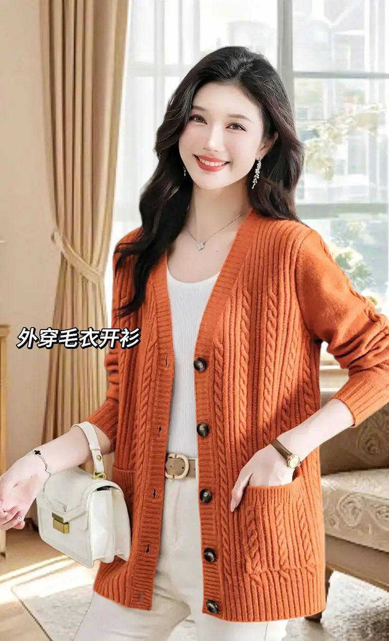 中长款修身毛衣怎么搭配什么外套