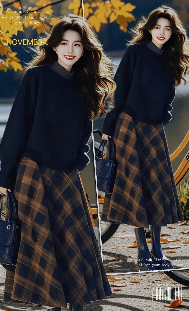 秋冬太阳裙怎么搭配