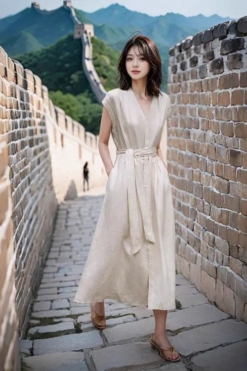 无袖衬衫连衣裙怎么搭配