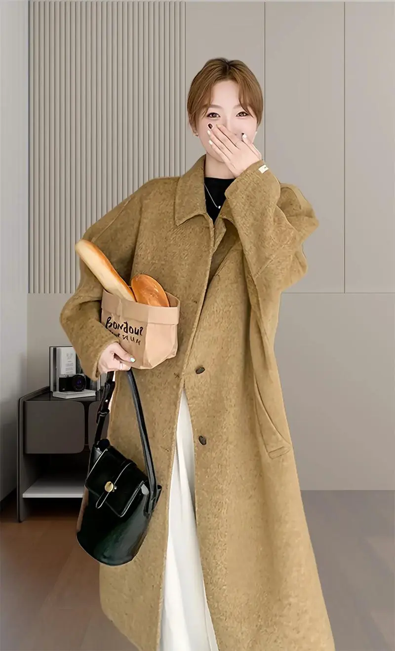 黄色双面羊绒怎么搭配