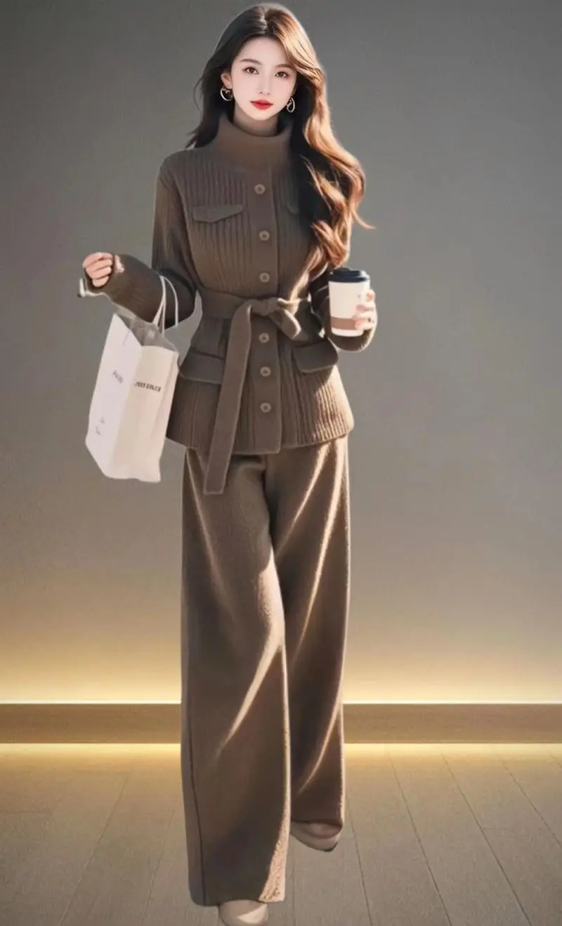 褐色毛衣怎么搭配