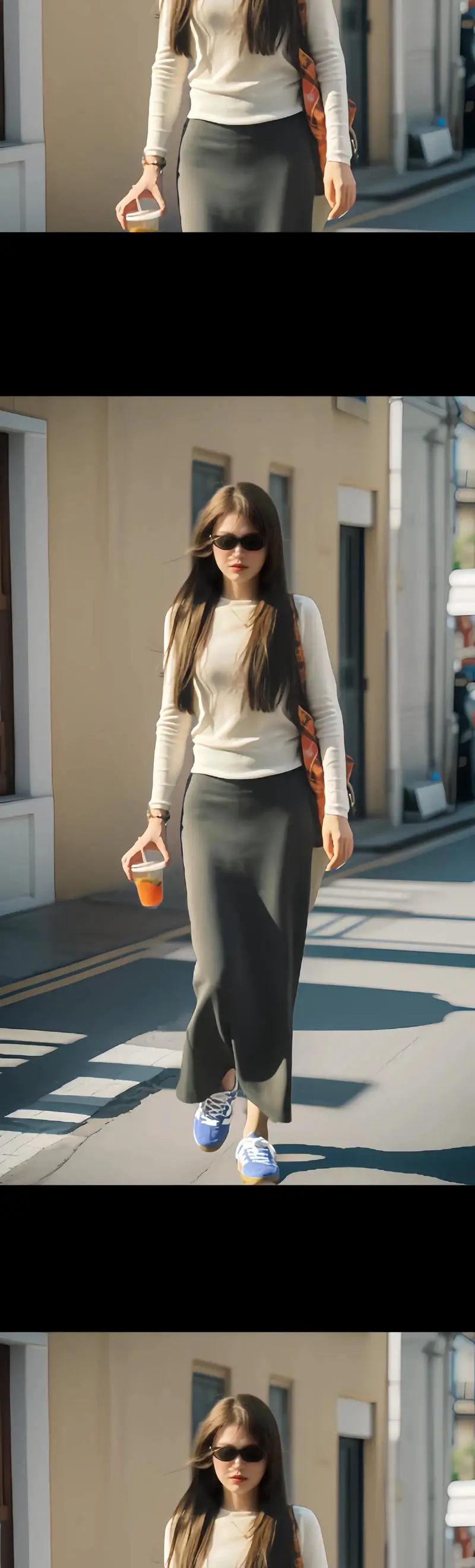 针织长裙怎么搭配鞋子