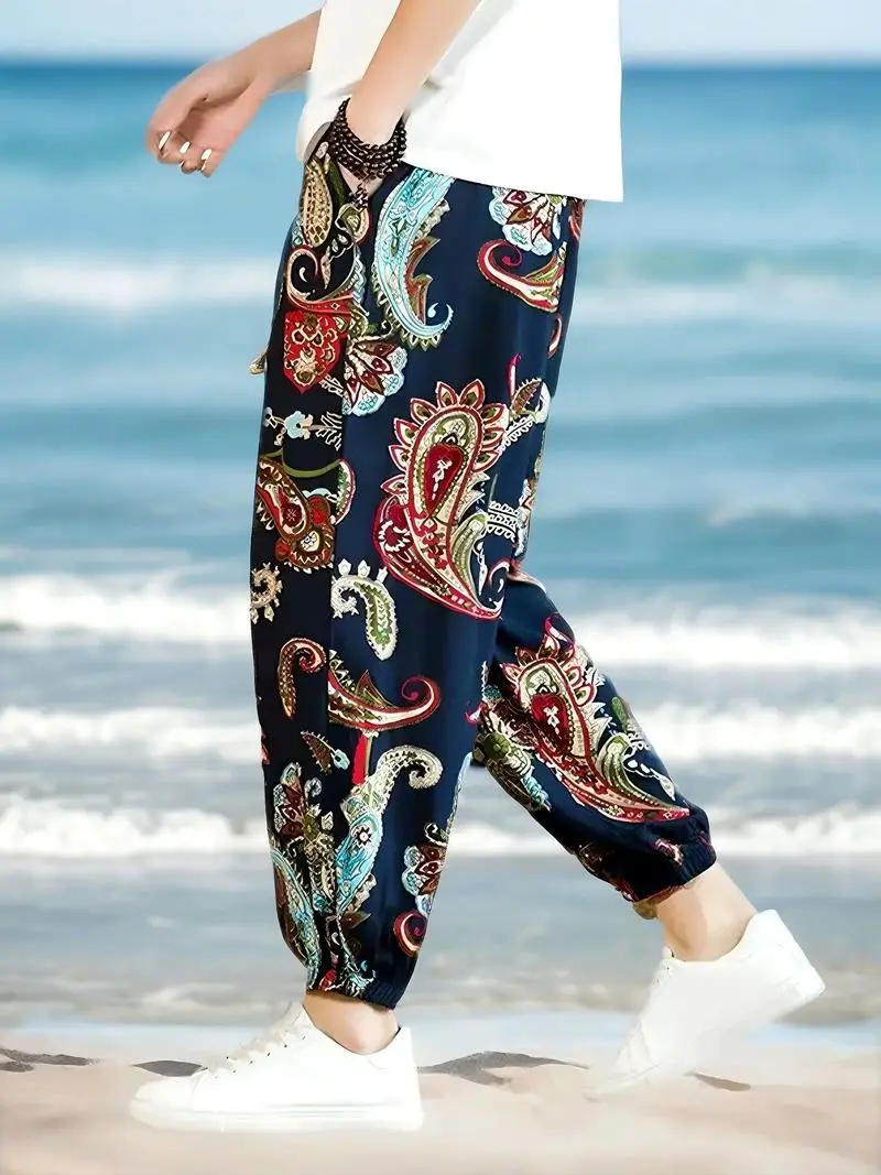 小花裤怎么搭配图片大全