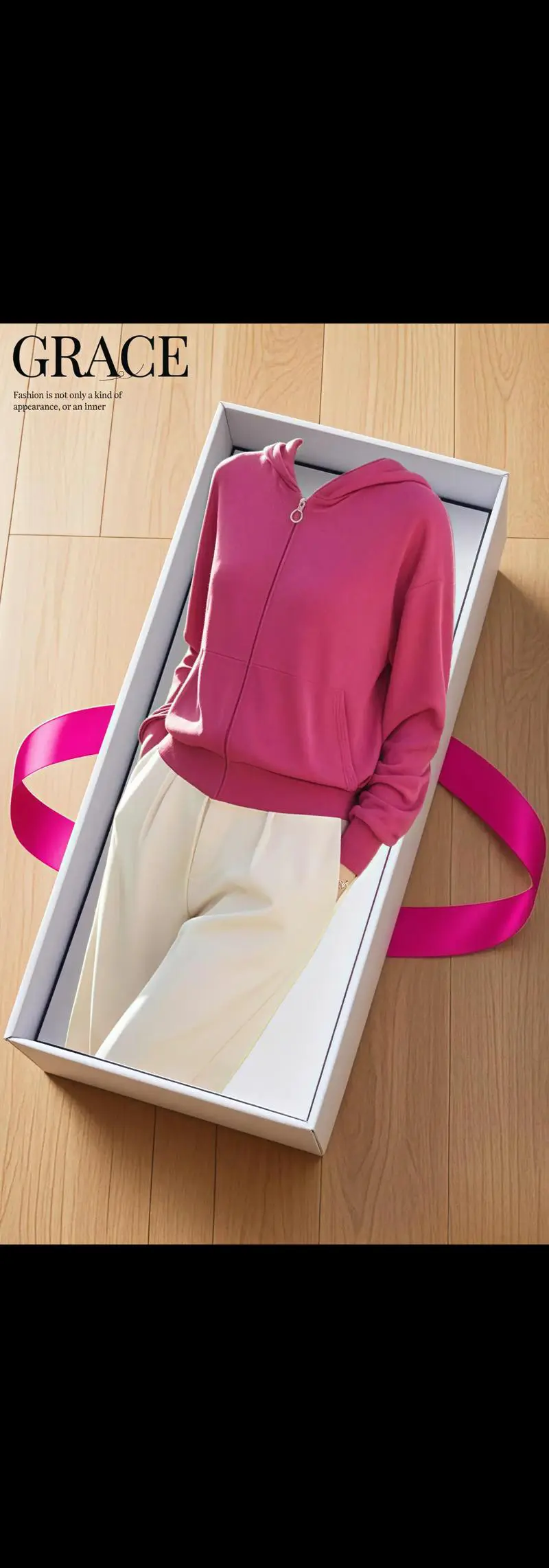 玫红风衣怎么搭配