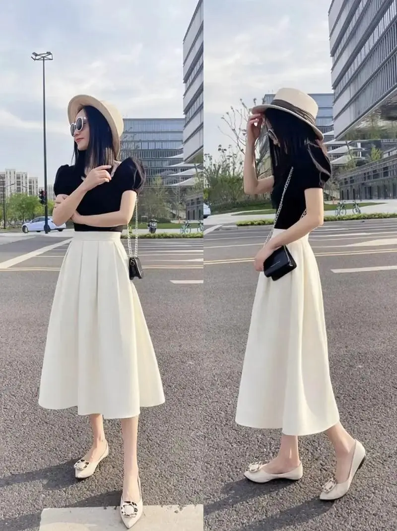 白色半身裙怎么搭配外套