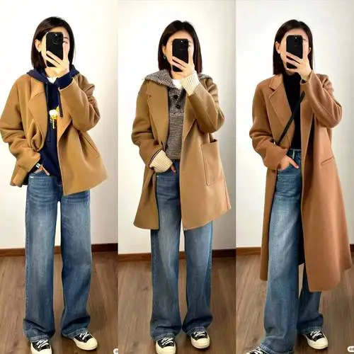 韩版宽松棕色上衣怎么搭配什么裤子好看图片欣赏