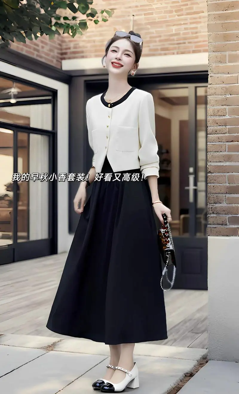 黑上衣配什么颜色裙子