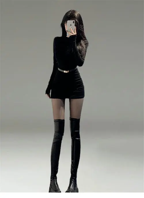 秋冬包臀裙怎么搭配