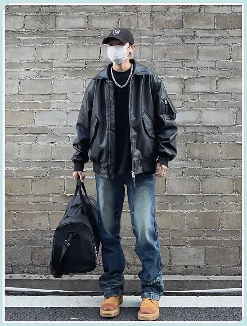 皮衣搭配什么鞋子好看