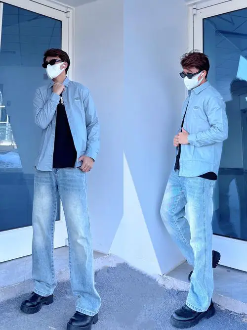 蓝色皮鞋怎么搭配