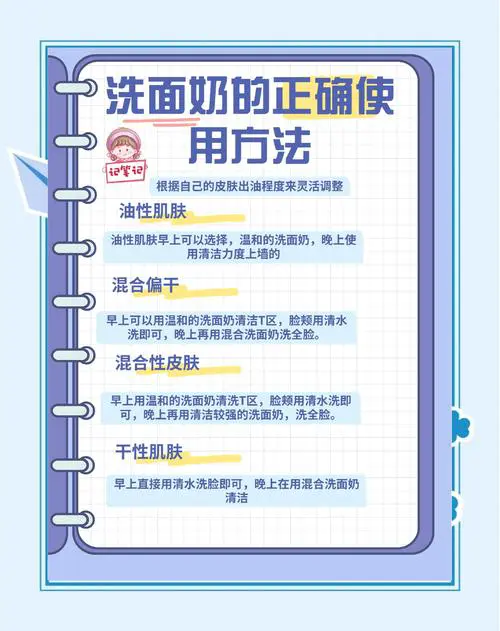 怎么使用洗面奶步骤