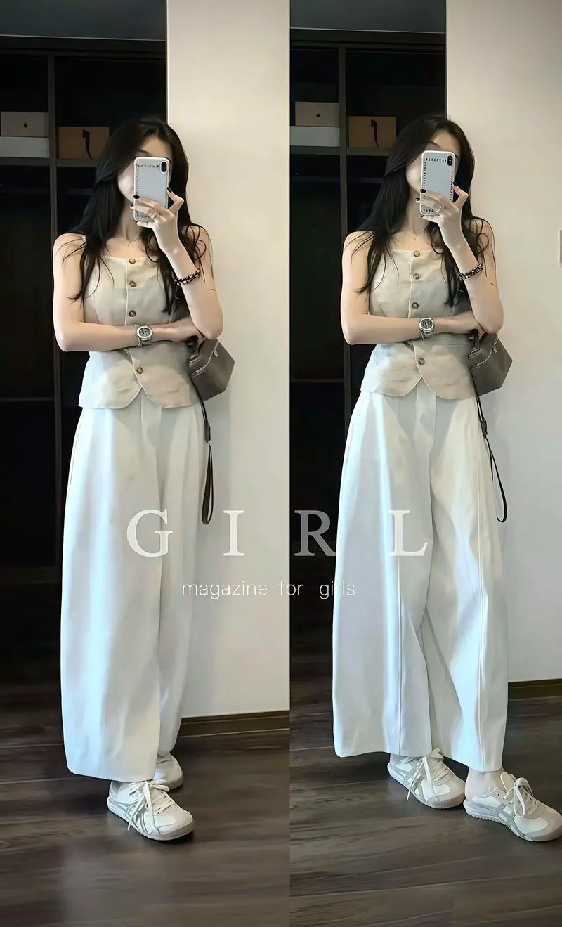 无袖马甲怎么搭配 图片