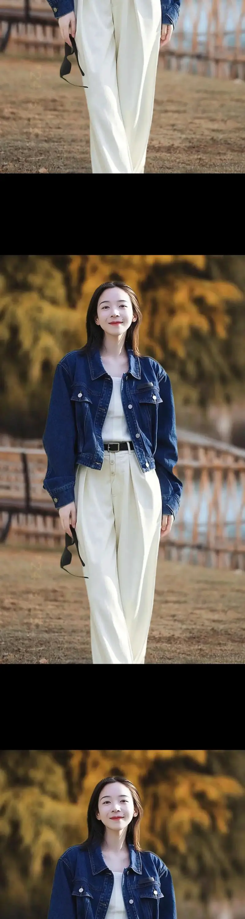 牛仔裤外套怎么搭配鞋子好看图片欣赏