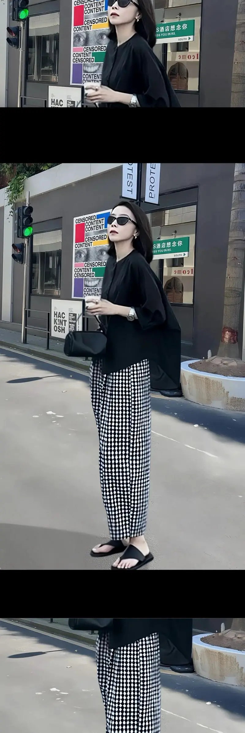 格子裤子怎么搭配上衣