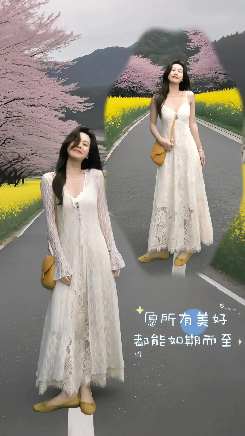 外穿蕾丝吊带连衣裙怎么搭配什么外套好看